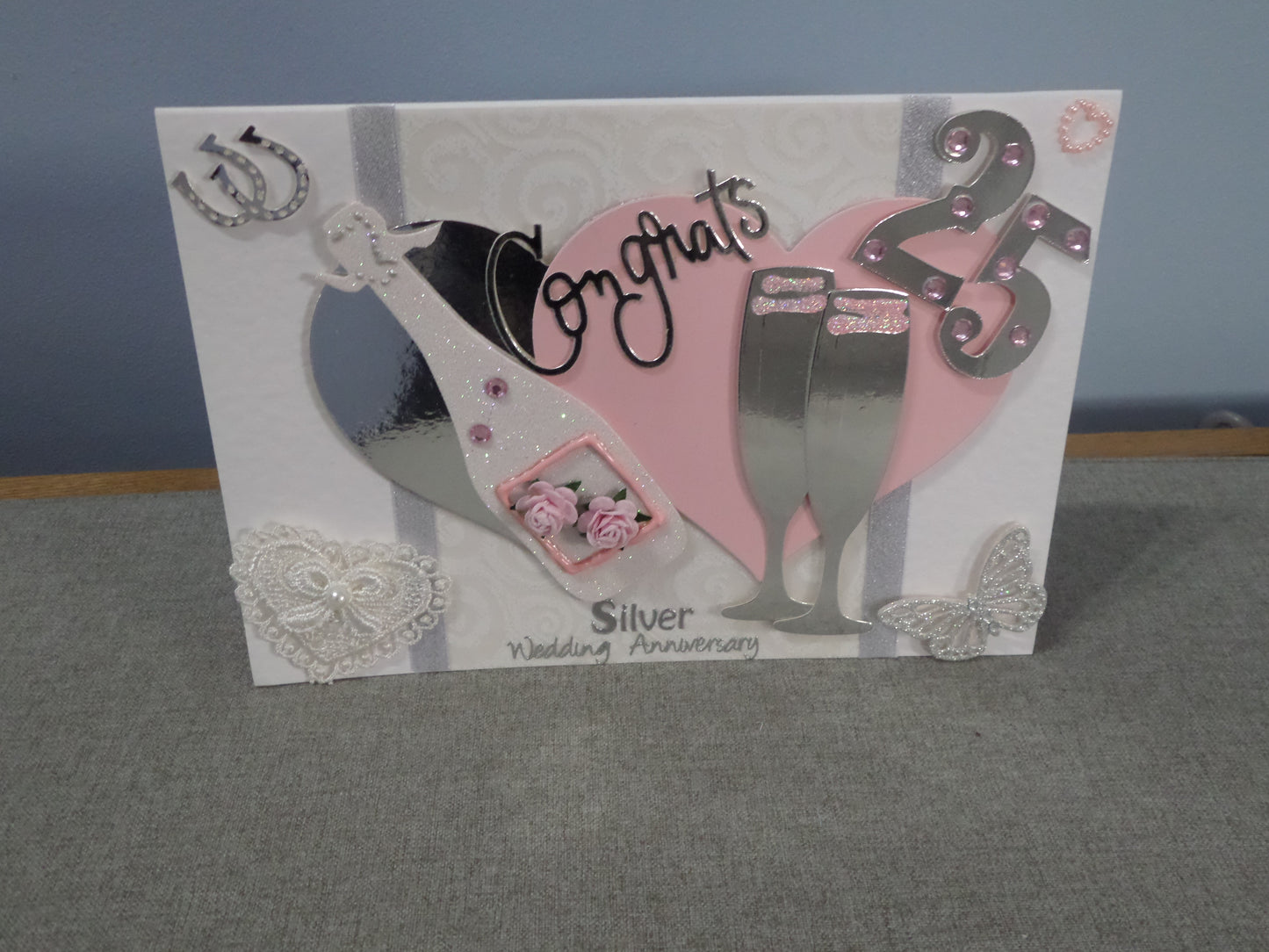 25th Wedding Anniversary Card