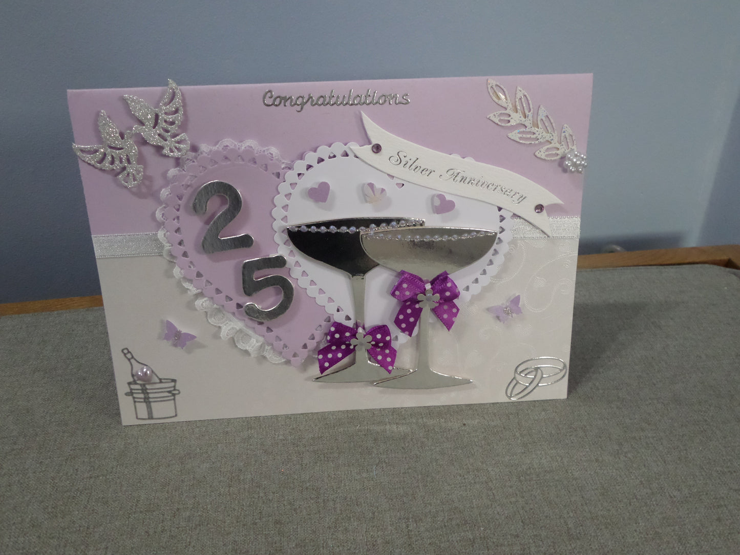 25th Wedding Anniversary Card