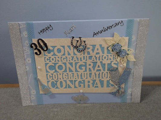 30th Wedding Anniversary Card