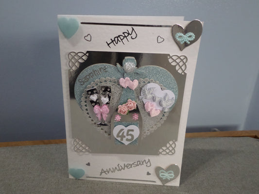 45th Wedding Anniversary Card