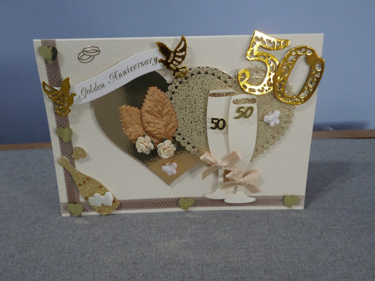 50th Wedding Anniversary Card