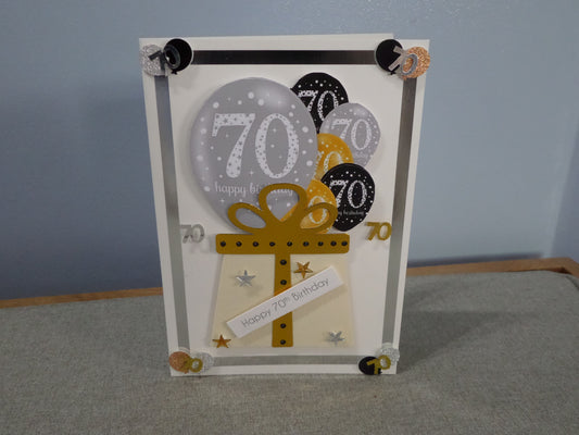 70th Birthday Card