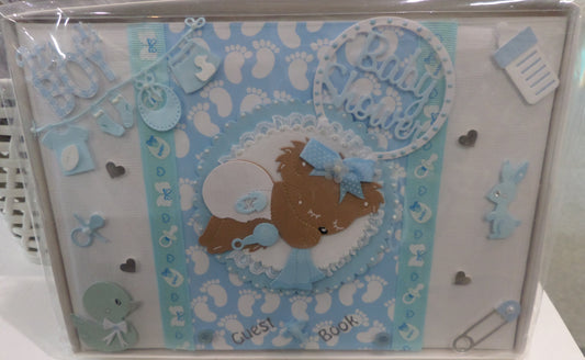 Guest Book - Baby Shower Blue
